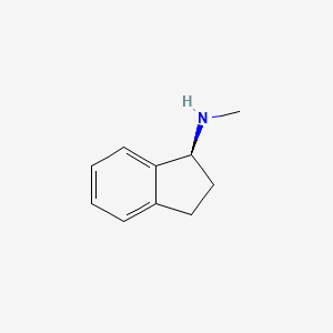 molecular formula C10H13N B8524192 (1S)-N-methylindan-1-amine 