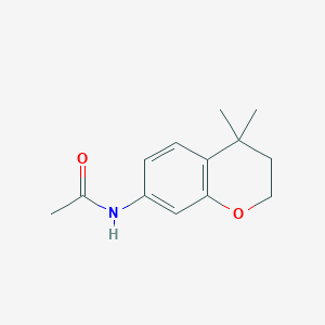 molecular formula C13H17NO2 B8524221 N-(4,4-dimethyl-chroman-7-yl)-acetamide 