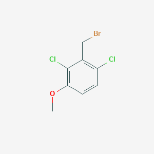 molecular formula C8H7BrCl2O B8524256 2-Bromomethyl-1,3-dichloro-4-methoxy-benzene 