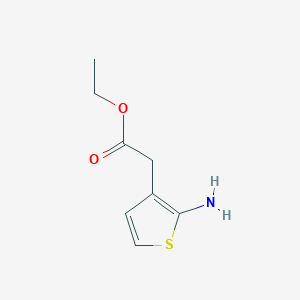 molecular formula C8H11NO2S B8524306 Ethyl 2-aminothiophene-3-acetate 