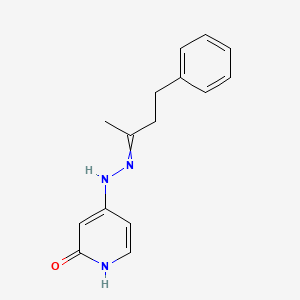 molecular formula C15H17N3O B8524326 4-[2-(4-Phenylbutan-2-ylidene)hydrazinyl]pyridin-2(1H)-one CAS No. 878232-99-6