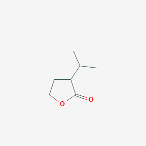 molecular formula C7H12O2 B8524336 4,5-Dihydro-3-isopropylfuran-2(3H)-one 