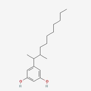 molecular formula C18H30O2 B8524342 5-(3-Methylundecan-2-YL)benzene-1,3-diol CAS No. 55049-53-1