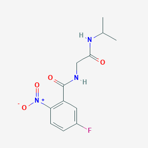 5-fluoro-N-(isopropylcarbamoylmethyl)-2-nitrobenzamide