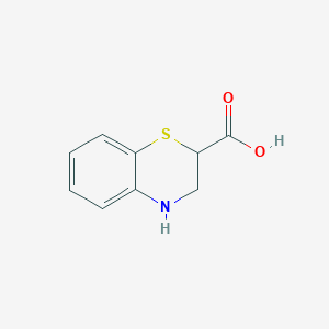 molecular formula C9H9NO2S B8524372 3,4-dihydro-2H-1,4-benzothiazine-2-carboxylic acid 