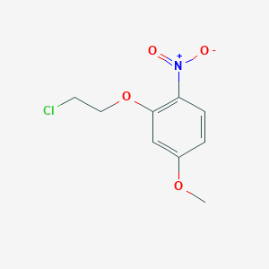 molecular formula C9H10ClNO4 B8524377 2-(2-Chloroethoxy)-4-methoxy-1-nitrobenzene 