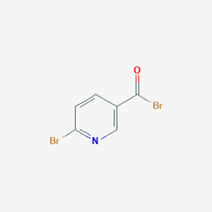 molecular formula C6H3Br2NO B8524402 6-Bromopyridine-3-carbonyl bromide 