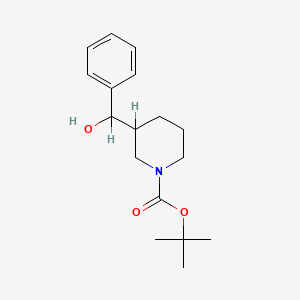 molecular formula C17H25NO3 B8524441 Tert-butyl 3-(hydroxy(phenyl)methyl)piperidine-1-carboxylate 