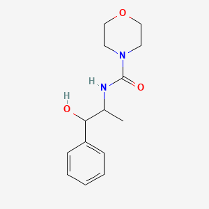 molecular formula C14H20N2O3 B8524444 N-(1-Hydroxy-1-phenylpropan-2-yl)morpholine-4-carboxamide CAS No. 64920-78-1