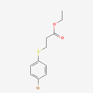 molecular formula C11H13BrO2S B8524449 Ethyl 3-(4-bromophenylthio)propionate 