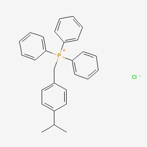 molecular formula C28H28ClP B8524466 Triphenyl{[4-(propan-2-yl)phenyl]methyl}phosphanium chloride CAS No. 59821-98-6