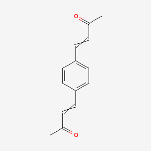 molecular formula C14H14O2 B8524481 4,4'-p-Phenylenedi-3-buten-2-one 