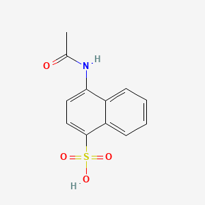 molecular formula C12H11NO4S B8524513 4-Acetamidonaphthalene-1-sulfonic acid 