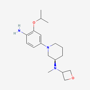 (R)-1-(4-Amino-3-isopropoxyphenyl)-N-methyl-N-(oxetan-3-YL)piperidin-3-amine
