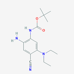Carbamic acid,[2-amino-4-cyano-5-(diethylamino)phenyl]-,1,1-dimethylethyl ester