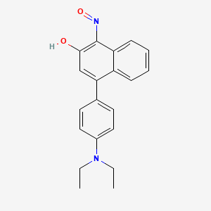 4-[4-(Diethylamino)phenyl]-1-nitrosonaphthalen-2-ol