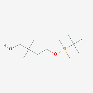 molecular formula C12H28O2Si B8524618 4-{[Tert-butyl(dimethyl)silyl]oxy}-2,2-dimethylbutan-1-ol CAS No. 170436-70-1