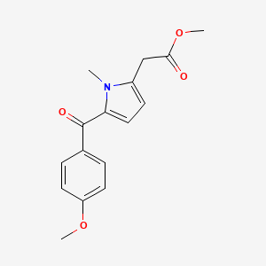 molecular formula C16H17NO4 B8524650 Methyl [5-(4-methoxybenzoyl)-1-methyl-1H-pyrrol-2-yl]acetate CAS No. 26171-24-4