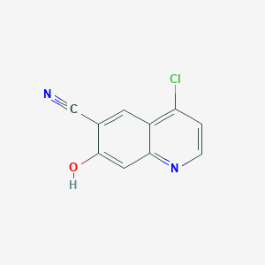 molecular formula C10H5ClN2O B8524652 4-Chloro-6-cyano-7-hydroxyquinoline 