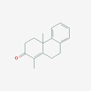 molecular formula C16H18O B8524667 1,4a-Dimethyl-4,4a,9,10-tetrahydrophenanthren-2(3H)-one CAS No. 1213-32-7