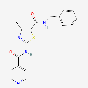N-(5-Benzylcarbamoyl-4-methylthiazol-2-yl)isonicotinamide