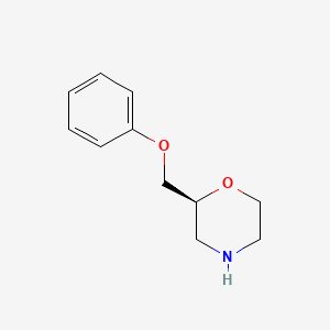 molecular formula C11H15NO2 B8524709 (S)-2-(phenoxymethyl)morpholine 