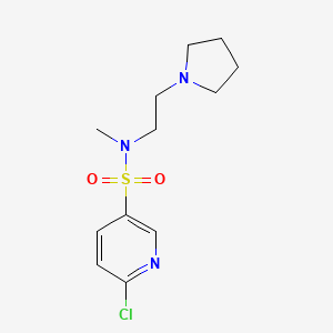 6-Chloro-N-methyl-N-(2-pyrrolidin-1-ylethyl)pyridine-3-sulfonamide