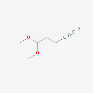 molecular formula C7H12O2 B8524723 5,5-Dimethoxypent-1-yne 