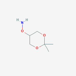 molecular formula C6H13NO3 B8524729 O-(2,2-dimethyl-1,3-dioxan-5-yl)Hydroxylamine 