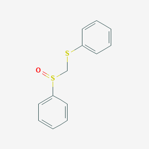 molecular formula C13H12OS2 B8524751 {[(Benzenesulfinyl)methyl]sulfanyl}benzene CAS No. 35453-12-4