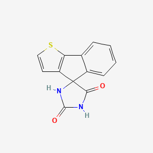 molecular formula C13H8N2O2S B8524766 2H,5H-Spiro[imidazolidine-4,4'-indeno[1,2-b]thiophene]-2,5-dione CAS No. 97677-82-2