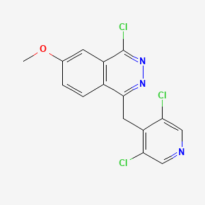 4-Chloro-1-[(3,5-dichloropyridin-4-yl)methyl]-6-methoxyphthalazine