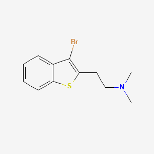 molecular formula C12H14BrNS B8524815 [2-(3-Bromo-benzo[b]thiophen-2-yl)-ethyl]-dimethyl-amine 
