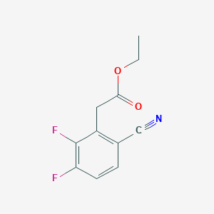 molecular formula C11H9F2NO2 B8524827 (6-Cyano-2,3-difluoro-phenyl)-acetic acid ethyl ester 