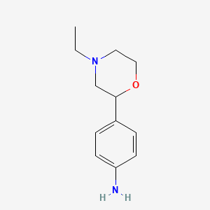 4-(4-Ethylmorpholin-2-yl)aniline