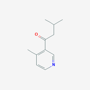 B8524865 3-Methyl-1-(4-methylpyridin-3-yl)butan-1-one CAS No. 435273-41-9