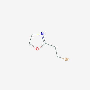 molecular formula C5H8BrNO B8524870 2-(2-Bromoethyl)oxazoline 