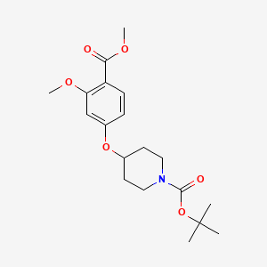 tert-butyl 4-(3-methoxy-4-(methoxycarbonyl)phenoxy)piperidine-1-carboxylate