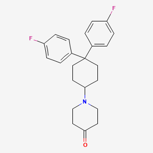 1-[4,4-Bis(p-fluorophenyl)cyclohexyl]-4-piperidone