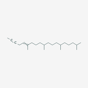 molecular formula C23H42 B8524888 6,10,14,18-Tetramethylnonadec-5-EN-2-yne CAS No. 78422-72-7