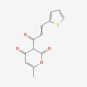 3-(2-thienylacryloyl)-6-methyl-2H-pyran-2,4(3H)-dione