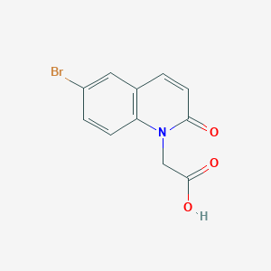 molecular formula C11H8BrNO3 B8524921 2-(6-bromo-2-oxoquinolin-1(2H)-yl)acetic acid 