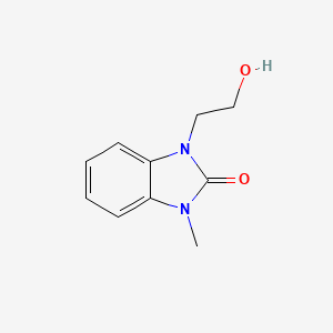 molecular formula C10H12N2O2 B8524941 1,3-dihydro-1-(2-hydroxyethyl)-3-methyl-2H-benzimidazol-2-one 