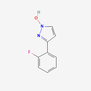 molecular formula C9H7FN2O B8524968 1-Hydroxy-3-(2-fluorophenyl)pyrazole 