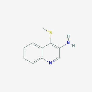 molecular formula C10H10N2S B8524985 3-Amino-4-methylthio-quinoline 