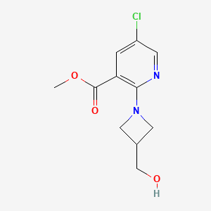 Methyl 5-chloro-2-(3-(hydroxymethyl)azetidin-1-yl)nicotinate
