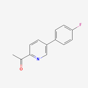 molecular formula C13H10FNO B8525006 1-(5-(4-Fluorophenyl)pyridin-2-yl)ethanone 
