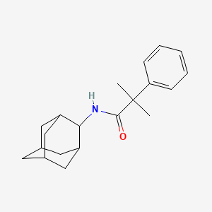 molecular formula C20H27NO B8525037 N-2-adamantyl-2-methyl-2-phenylpropanamide 