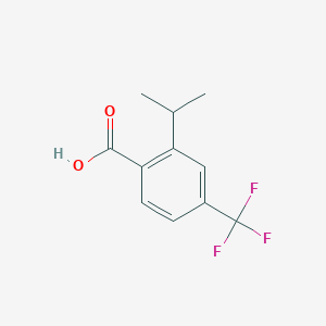 molecular formula C11H11F3O2 B8525089 2-Isopropyl-4-trifluoromethyl-benzoic acid 