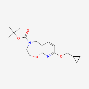 tert-Butyl 8-(cyclopropylmethoxy)-2,3-dihydropyrido[3,2-f][1,4]oxazepine-4(5H)-carboxylate